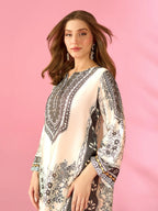 Quzey Silk Kaftan - NOIR