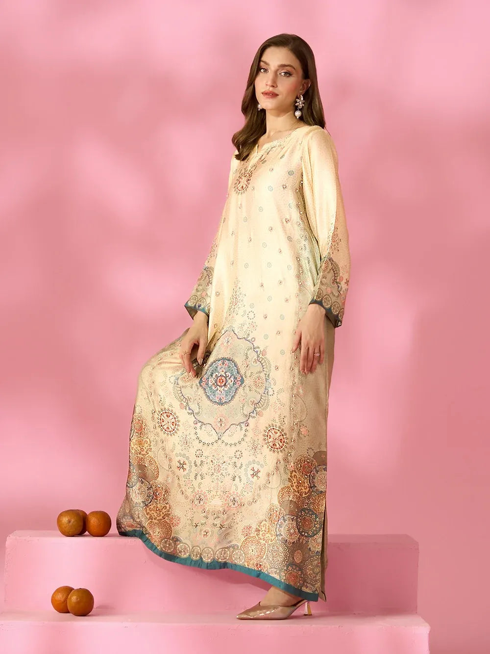 Quzey Silk Kaftan - ELYSIAN