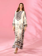 Quzey Silk Kaftan - NOIR