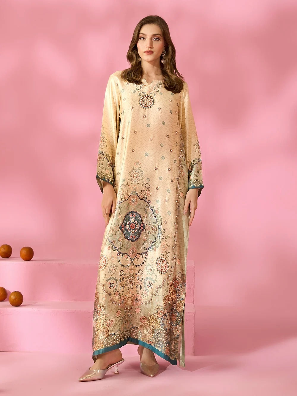 Quzey Silk Kaftan - ELYSIAN