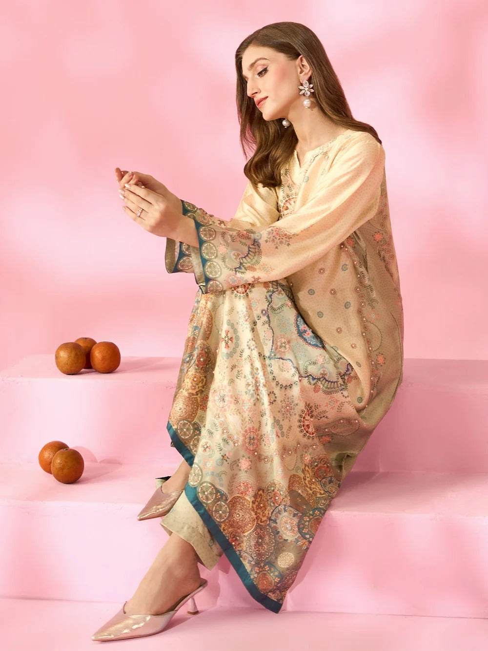 Quzey Silk Kaftan - ELYSIAN