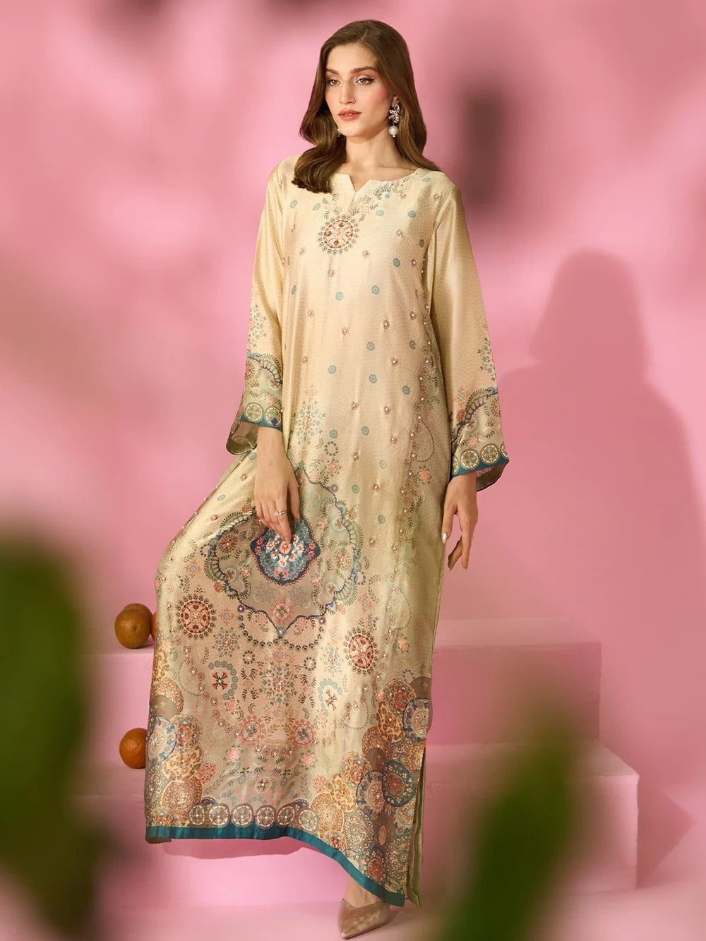 Quzey Silk Kaftan - ELYSIAN