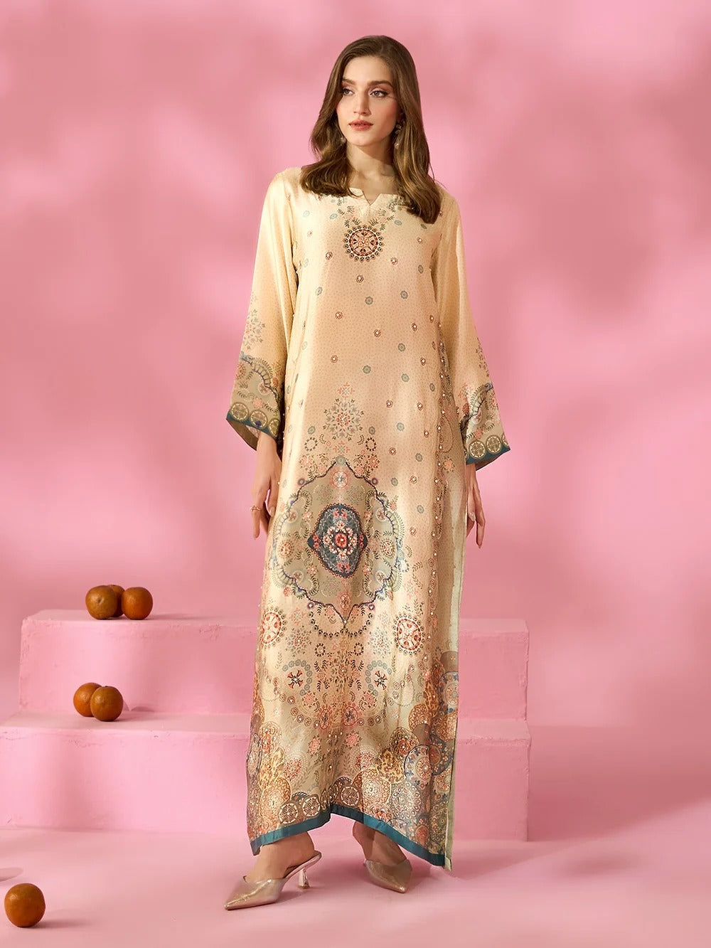 Quzey Silk Kaftan - ELYSIAN