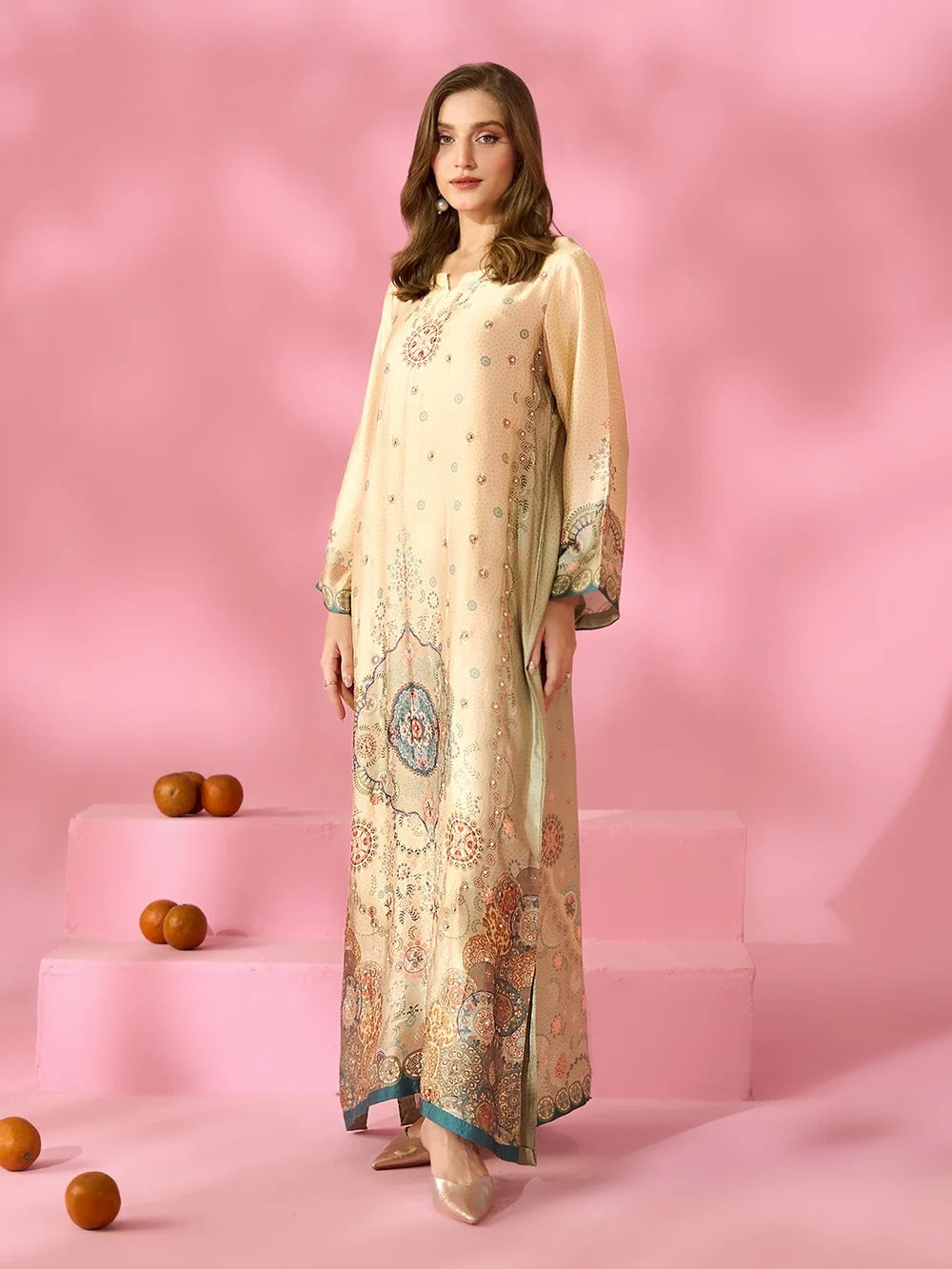 Quzey Silk Kaftan - ELYSIAN