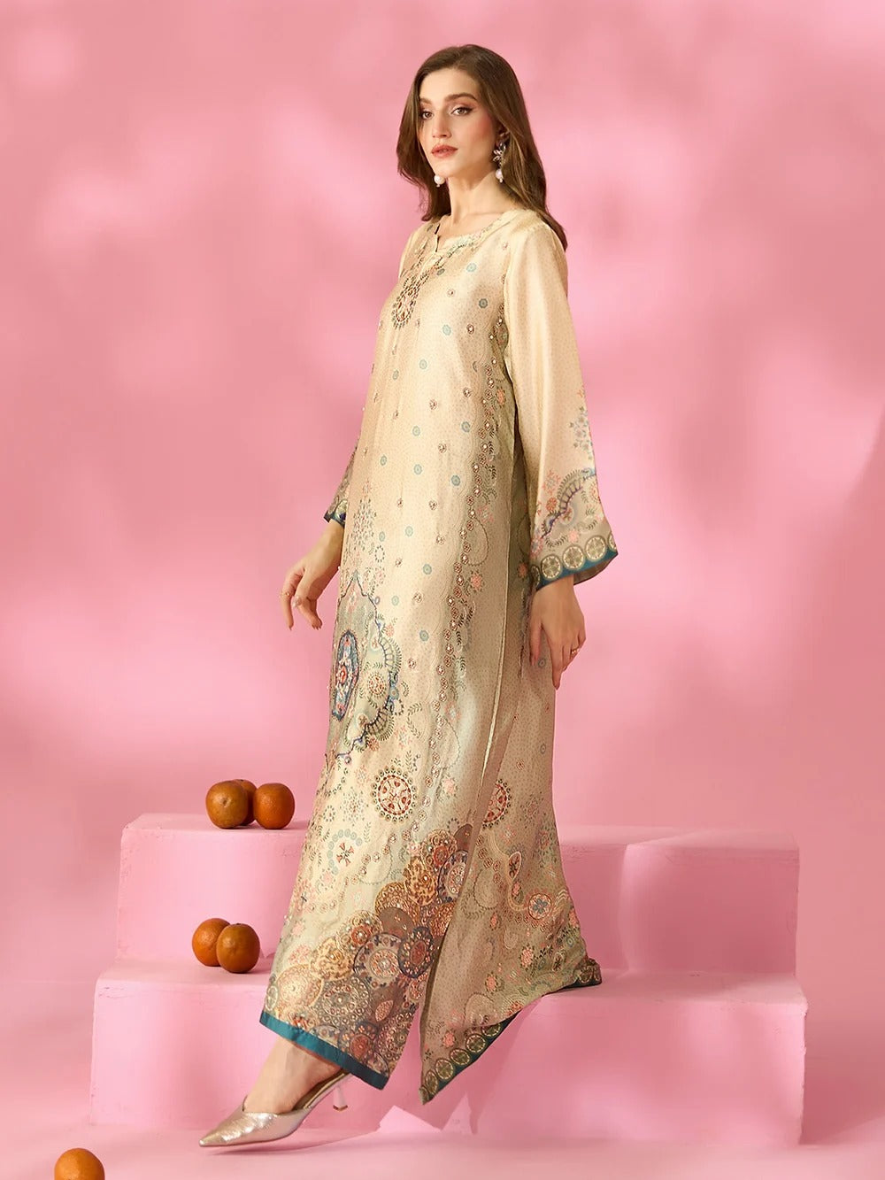 Quzey Silk Kaftan - ELYSIAN