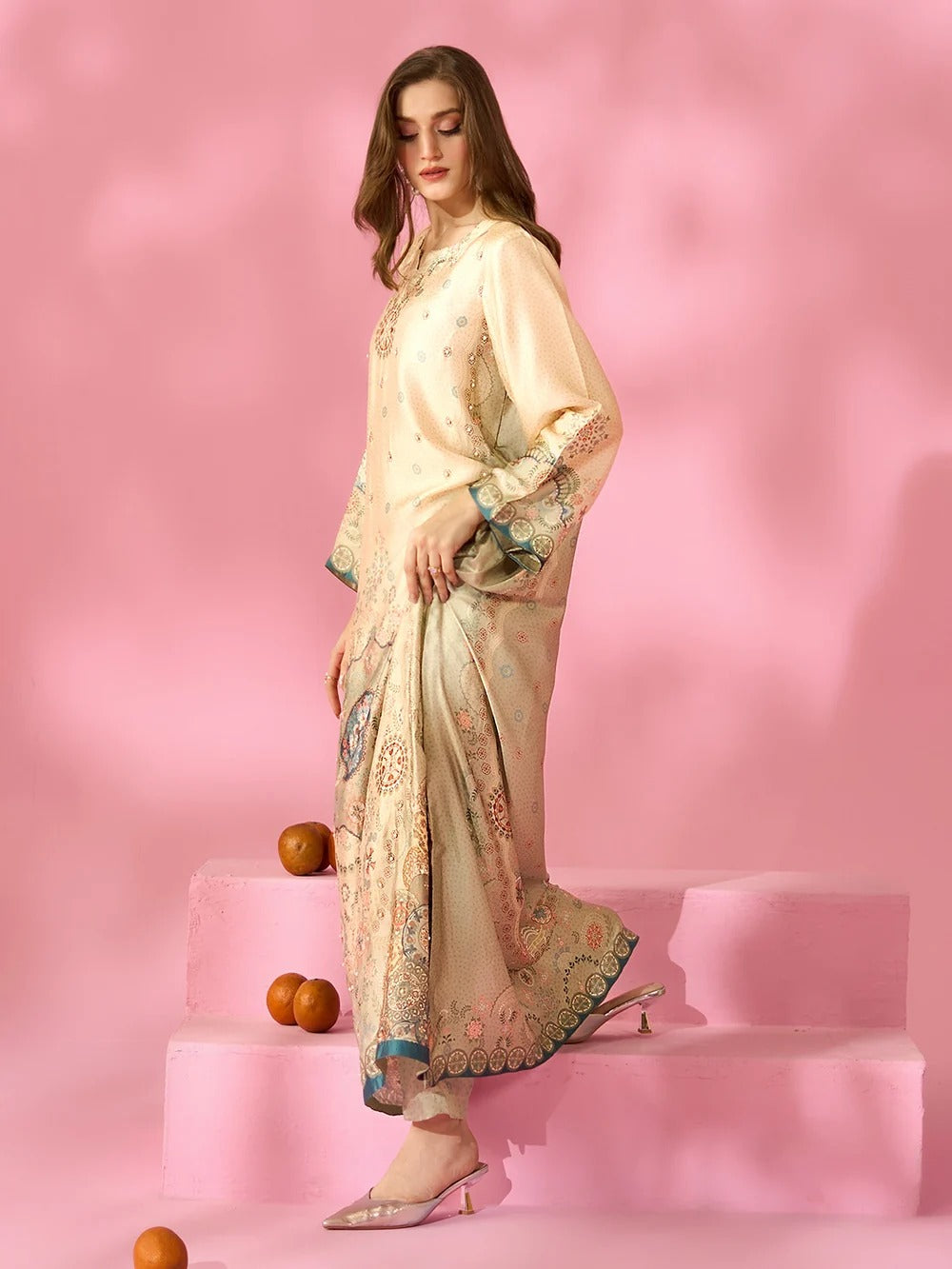 Quzey Silk Kaftan - ELYSIAN