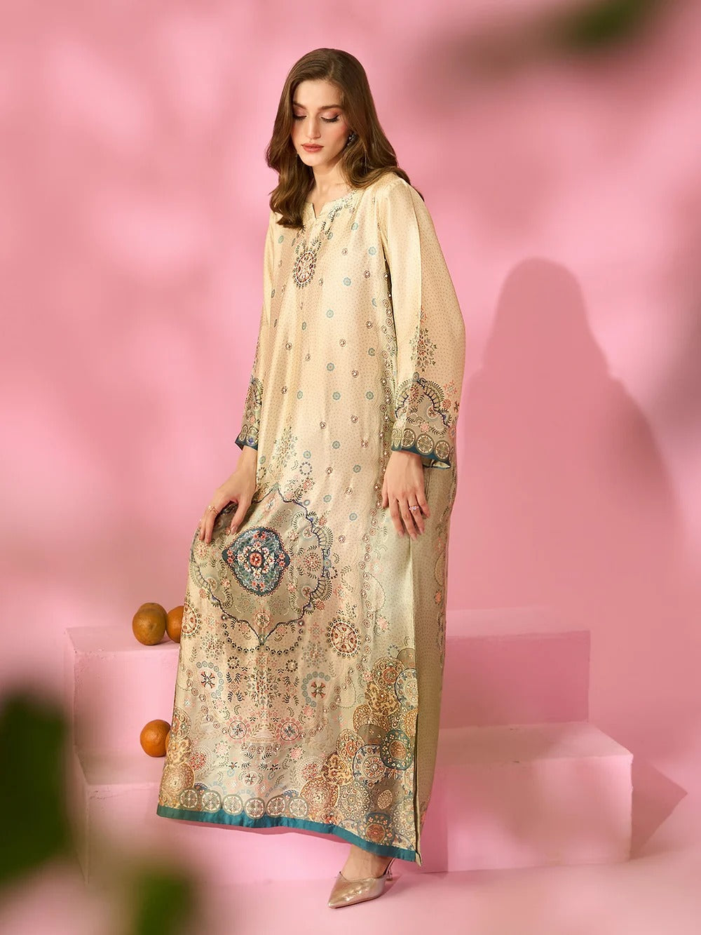 Quzey Silk Kaftan - ELYSIAN