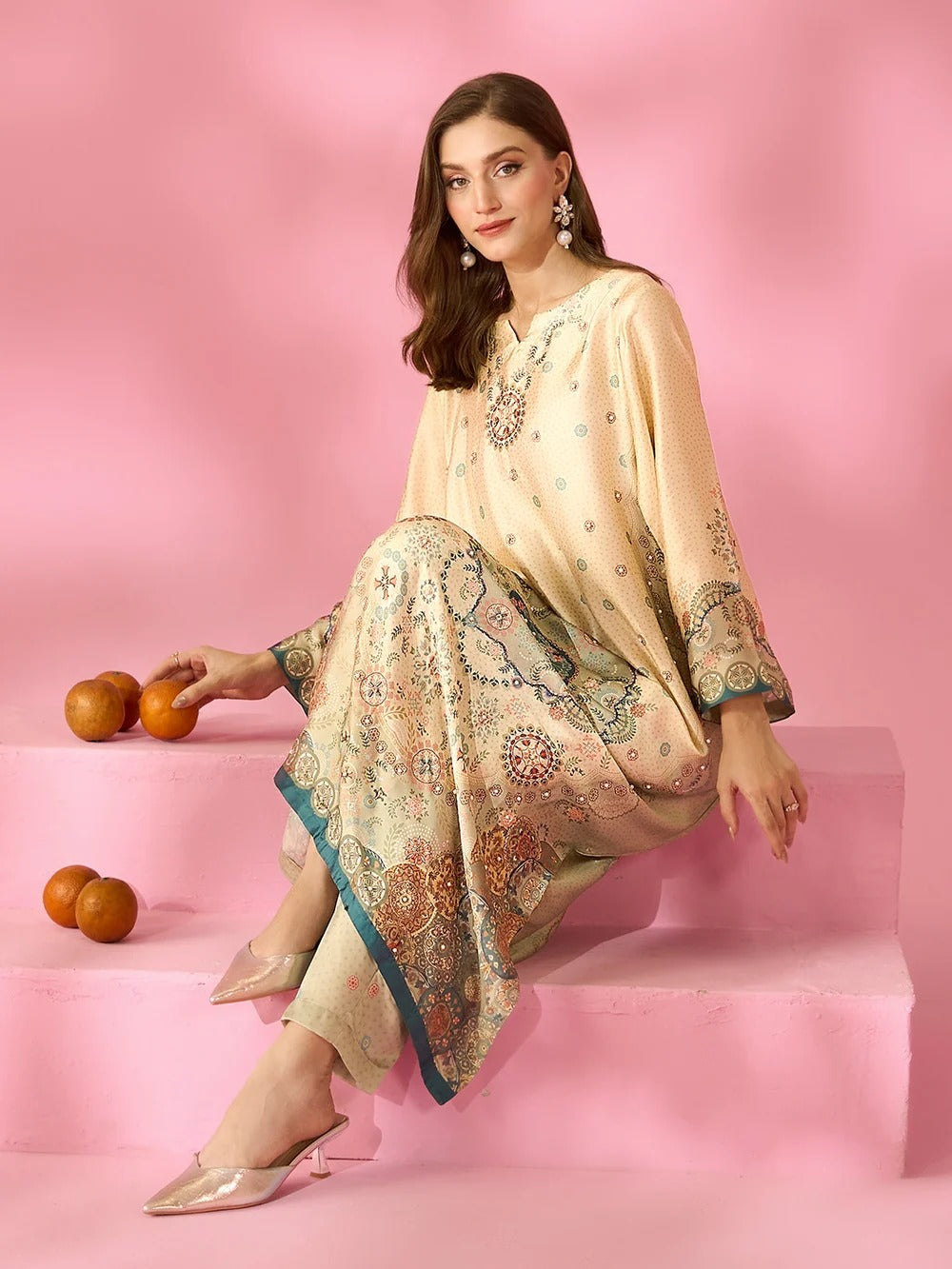 Quzey Silk Kaftan - ELYSIAN
