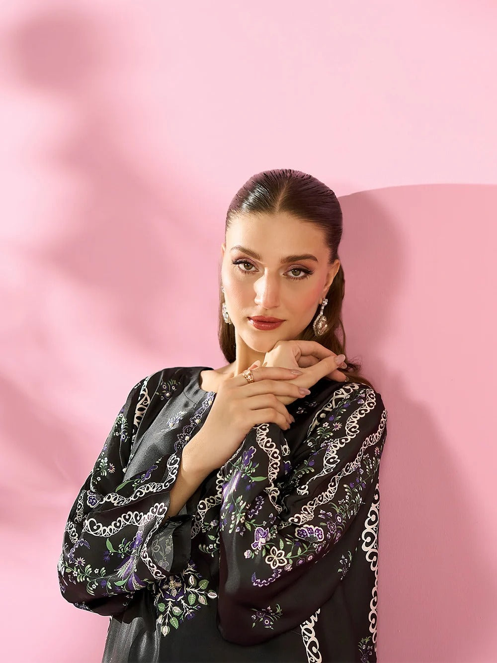 Quzey Silk Kaftan - AMETHYST