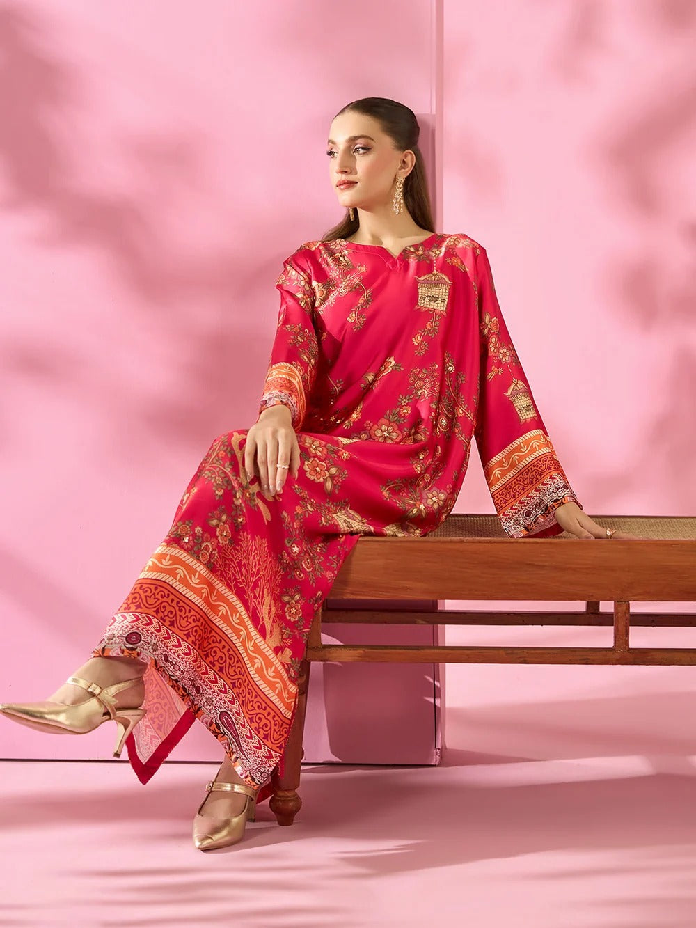 Quzey Silk Kaftan - GULNAAR