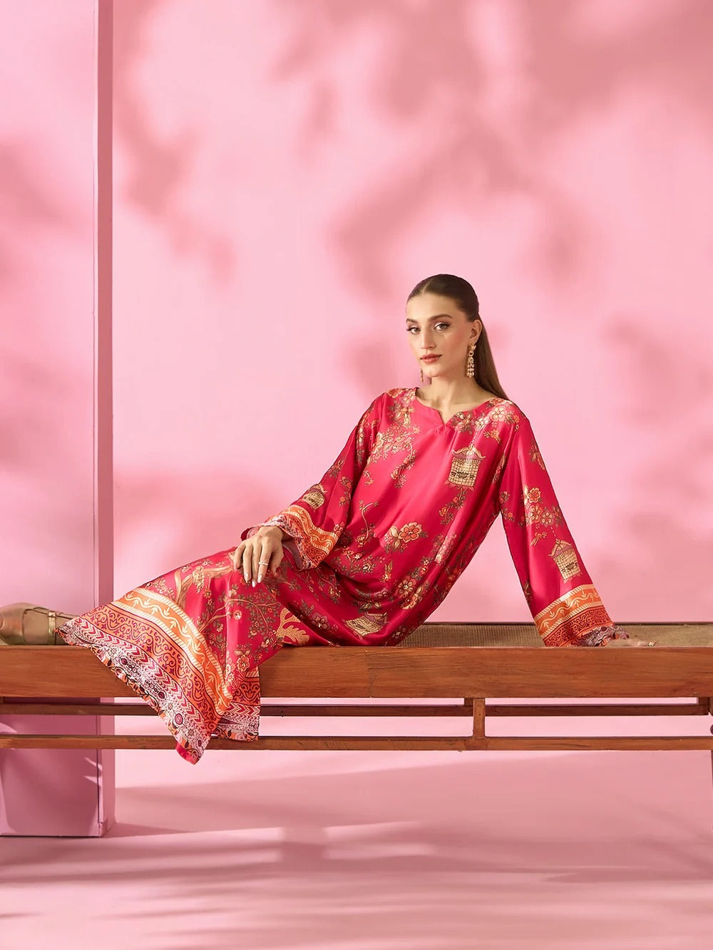 Quzey Silk Kaftan - GULNAAR