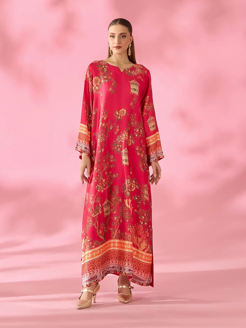Quzey Silk Kaftan - GULNAAR