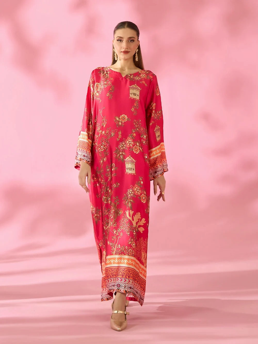 Quzey Silk Kaftan - GULNAAR