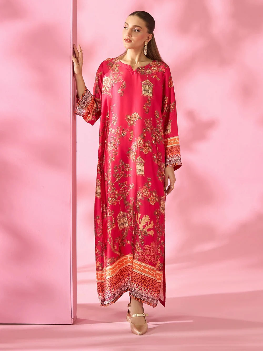 Quzey Silk Kaftan - GULNAAR