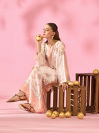 Quzey Silk Kaftan - ROSE