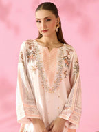 Quzey Silk Kaftan - ROSE