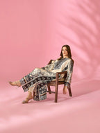 Quzey Silk Kaftan - NOIR