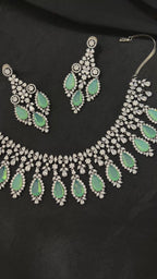 Quzey AD Sea-Green Necklace Set