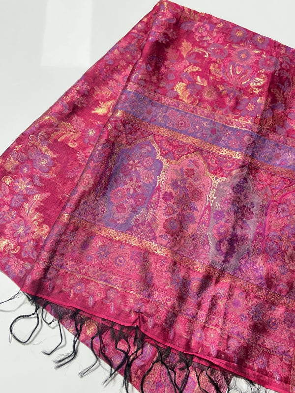 QuzeyPashminaQalamkariShawl-Pink(1)