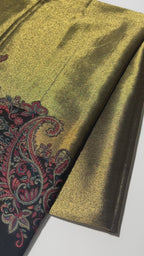 Quzey Moonlight Kani Silk Shawl - Black