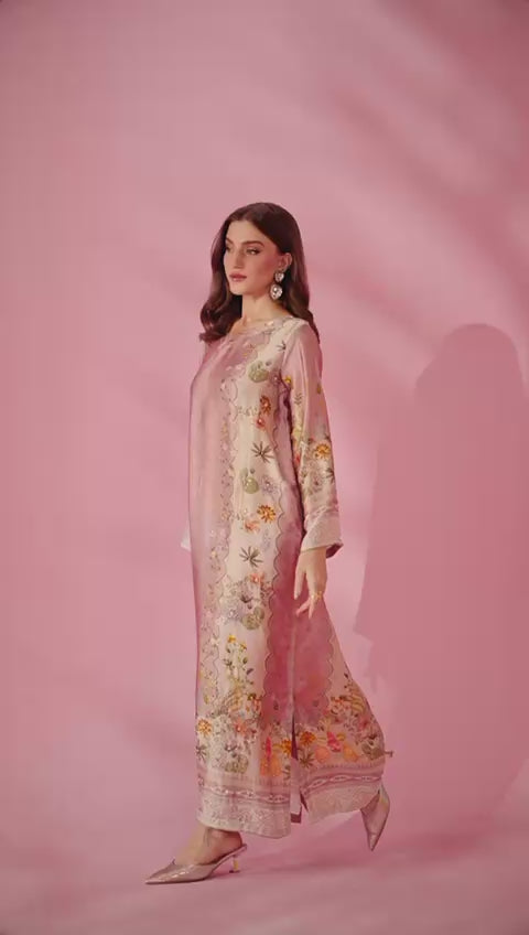 Quzey Silk Kaftan - MEHAR