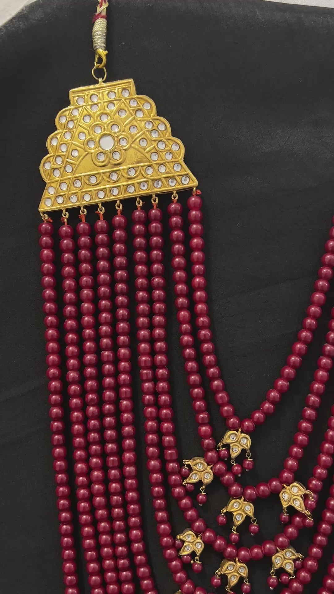 Quzey 9-Layered Rani Haar Set