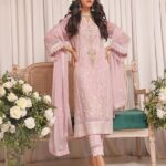 Quzey Baby Blush Embroidered Dress (2)