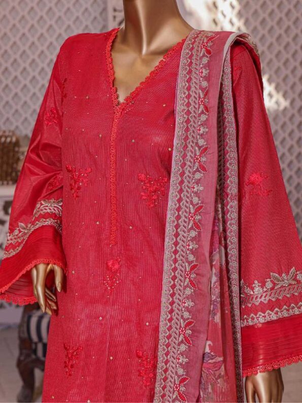 Red Glam Dhaga Kari Dress-14