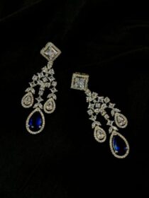 Rhinestone Necklace Set - Royal Blue