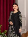 HEERAS Viscose – BLACK PEARL EMBROIDERED