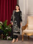 HEERAS Viscose – BLACK PEARL EMBROIDERED