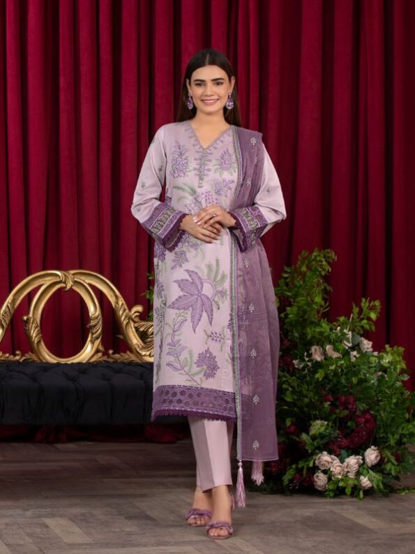 HEERAS Raw Silk - ROYAL LILAC