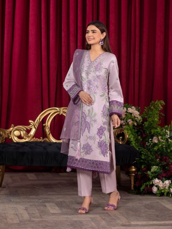 HEERAS Raw Silk - ROYAL LILAC