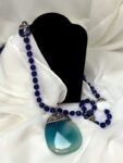 Quzey Bohemian Droplet Necklace – Ocean Blue