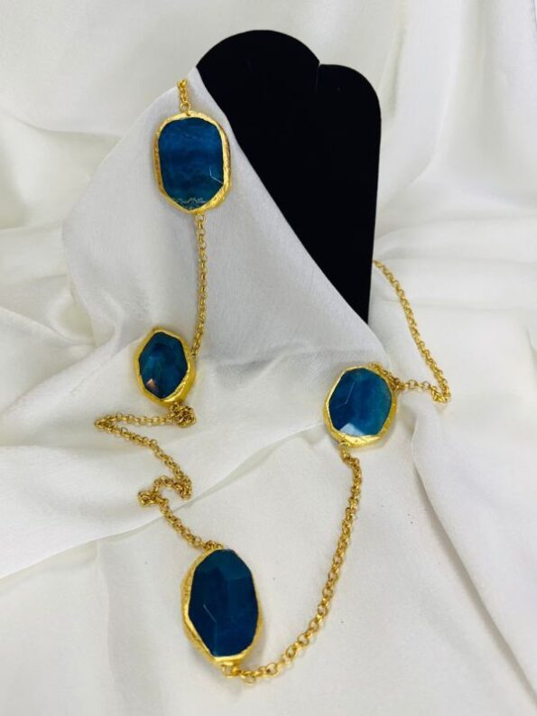 Sapphire Crystal Gem Necklace