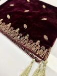 Untitled Quzey Velvet Shawl – Maroon Majesty- 2025-01-07T185734.221