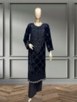 Quzey Velvet Dress - Black