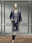 Quzey Dhanak Dress – Blue