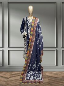 Quzey Dhanak Dress - Blue