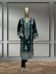 Quzey Dhanak Dress - Green