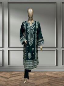 Quzey Dhanak Dress - Green