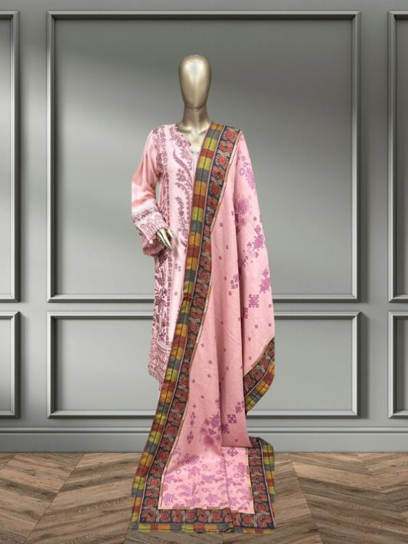 Quzey Dhanak Dress - Pink