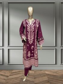 Quzey Dhanak Dress - Purple