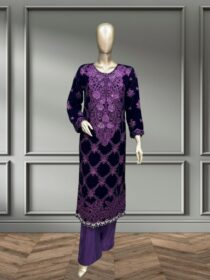 Quzey Velvet - Zc 2429 Purple