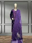 Quzey Velvet Dress – Purple