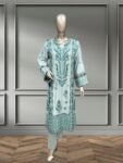 Quzey Dhanak Dress – Sea Green