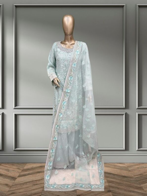 Quzey Luxury Chiffon - Ice Blue