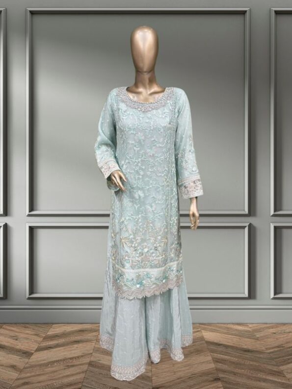 Quzey Luxury Chiffon - Ice Blue