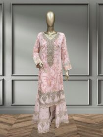 Quzey Luxury Chiffon - Baby Pink