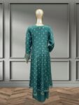 Quzey Silk Dress – Green